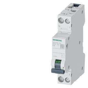 Siemens SENTRON 5SL60 MCB 1P + N 6A Curve C 230V AC 60V DC 6 kA Breaking Capacity