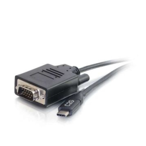 C2G 4.5m (15ft) USB C to VGA Adapter Cable - Video Adapter - Black