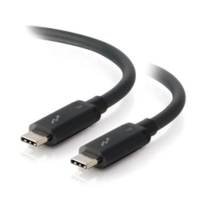 C2G 0.5m Thunderbolt 3 Cable (40Gbps) – Thunderbolt Cable – 4K support – Black