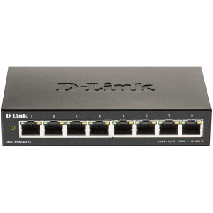 D-Link 8-Port Gigabit Smart Managed Switch | 8 GbE Ports | L2 | VLANs | Cable Diagnostics | Web