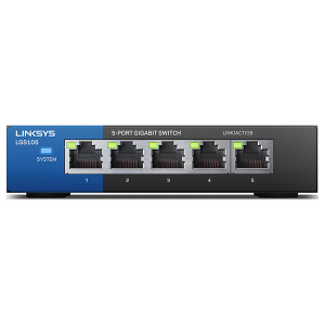 Linksys LGS105- 5 Port Gigabit Unmanaged Desktop Switch