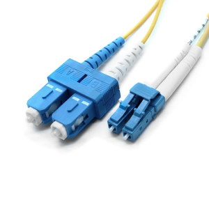 Cablenet 2m OS2 9/125 LC-SC Duplex Yellow LSOH 1.8mm Minizip Fibre Patch