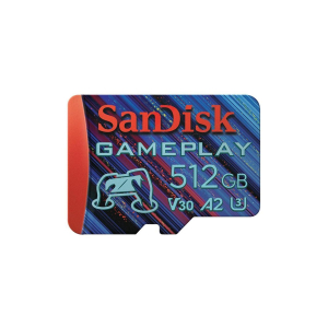 SanDisk 512GB GamePlay microSD Card for Mobile and Handheld Console Gaming SDSQXAV-512G-GN