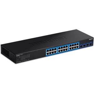 TRENDnet TEG-30284 24-port Gigabit Web Smart with 4 x 10G SFP+ slots