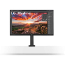 LG 32 inch 4K UHD Monitor UltraFine Display Ergo IPS Display, HDR 10, USB Type-C, AMD FreeSync, Reader Mode, Stand with C-Clamp, Black - 32UN880-B