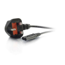 C2G 80612 power cable Black 2 m Power plug type G C7 coupler