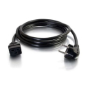 C2G Cbl/2m CEE 7/7 to IEC 60320 C19 Pwr Cord Black CEE7/7 C19 coupler
