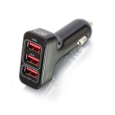 C2G Smart 3-Port USB Car Charger, 4.8A Output