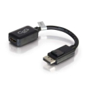 C2G 20cm DisplayPort to HDMI Adapter - DP Male to HDMI Female - Black