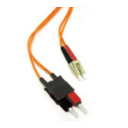 C2G 2m LC/SC LSZH Duplex 62.5/125 Multimode Fibre Patch Cable fibre optic cable Orange