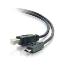 C2G 1m USB 2.0 USB Type C to USB B Cable M/M - USB C Cable Black