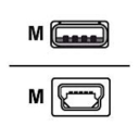 USB-A to USB mini-B Cable