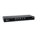 4-Port Dual Monitor DVI KVM Switch with Audio and USB 2.0 Hub, Cables included