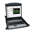 NetDirector 16-Port 1U Rack-Mount Console KVM Switch w/19-in. LCD + 8 PS2/USB Combo Cables