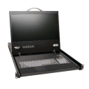 Tripp Lite NetCommander 16-Port Cat5 1U Rack-Mount 1+1 User Console KVM Switch with 19-in. LCD and IP Remote Access