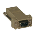 Modular Serial Adapter Straight-Through Wiring (DB9 F to RJ45 F)
