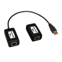 1-Port USB over Cat5/Cat6 Extender, Transmitter and Receiver, up to 45 m (150-ft.)