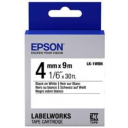 Epson C53S651001 Label Tape Cartridge LK-1WBN - Black on White 4mm x 9m