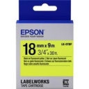 Epson C53S655004 Fluorescent Label Tape Cartridge LK-5YBF - Black on Yellow 18m x 9m