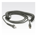 Zebra CBA-U12-C09ZAR 9ft USB Cable/Series A Connector Coiled/RoHS