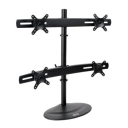 Quad Monitor Mount Stand for 10" to 26" Flat-Screen Displays