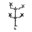 Quad Full Motion Flex Arm Desk Clamp for 13" to 27" Monitors