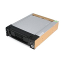 Black Aluminum 5.25in Rugged SATA Hard Drive Mobile Rack Drawer