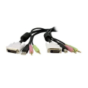 15ft 4-in-1 USB Dual Link DVI-D KVM Switch Cable w/ Audio Microphone