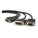 6 ft DVI-I Male to DVI-D Male and HD15 VGA Male Video Splitter Cable