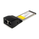 StarTech.com Dual Port ExpressCard Gigabit Laptop Ethernet NIC Network Adapter Card