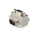 Right Angle DB9 to DB9 Serial Cable Adapter Type 2 - M/F