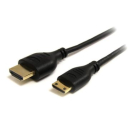 6 ft Slim High Speed HDMI Cable with Ethernet - HDMI to HDMI Mini M/M