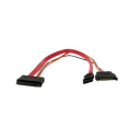 12in Micro SATA to SATA with SATA Power Adapter Cable
