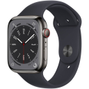 Apple Watch Series 8 GPS + Cellular Connectivity, 45mm Size, Graphite Stainless Steel Case