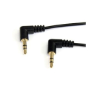 3 ft Slim 3.5mm Right Angle Stereo Audio Cable - M/M