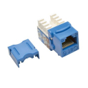 Cat6 / Cat5e 110 Style Punch Down Keystone Jack RJ45 - Blue