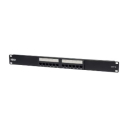 12-Port 1U Rack-Mount Cat6 / Cat5 110 Patch Panel 568B, RJ45 Ethernet