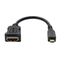 Micro HDMI to HDMI Adapter for Ultrabook / Laptop / Desktop PC - 1920 x 1200 / 1080p, (Type D M/F), 15.24 cm (6-in.)