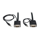 VGA Coax Monitor Cable with Audio, High Resolution Cable with RGB Coax (HD15 and 3.5mm M/M) 1.83 m (6-ft.)