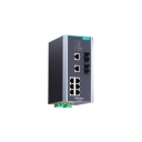 Moxa IEC 618 0-3 Managed Ethernet Switch with 8 x 10/100BaseT(X) Ports, and 2 x 100BaseFX Multimode Ports with ST Connectors, 24 VDC Powered, -4 o 8  C.