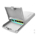Mikrotik PowerBox Pro Five Gigabit Ethernet Router with 4xPoE-out ports, SFP cage and outdoor enclosure