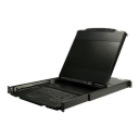 StarTech.com Dual Rail Rackmount KVM Console HD 1080p - Single Port DVI/VGA KVM w/17" LCD Monitor for Server Rack - Fully Featured 1U LCD KVM Drawer w/Cables - USB Support - 44230 MTBF