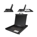 StarTech.com RKCONS1901 rack console 48.3 cm (19") 1280 x 1024 pixels Steel Black 1U