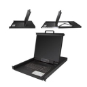 StarTech.com RKCONS1908K rack console 48.3 cm (19") 1280 x 1024 pixels Black 1U
