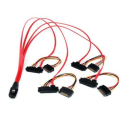 50cm Internal Serial Attached SCSI Mini SAS Cable - SFF8087 to 4x SFF8482