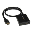StarTech.com ST122HD4KU 4K HDMI 2-Port Video Splitter 1x2 HDMI Splitter Powered by USB or Power Adapter