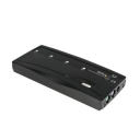 4 Port Black PS/2 KVM Switch Kit with Cables