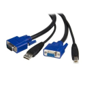15 ft 2-in-1 Universal USB KVM Cable