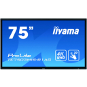 iiyama ProLite TE7503MIS-B1AG touch screen monitor 189.2 cm (74.5") 3840 x 2160 pixels Black Multi-touch Multi-user