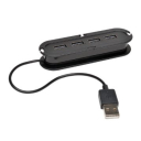4-Port USB 2.0 Hi-Speed Ultra-Mini Hub, Data Transfers up to 480 Mbps